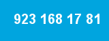 923 168 17 81 923 168 17 81